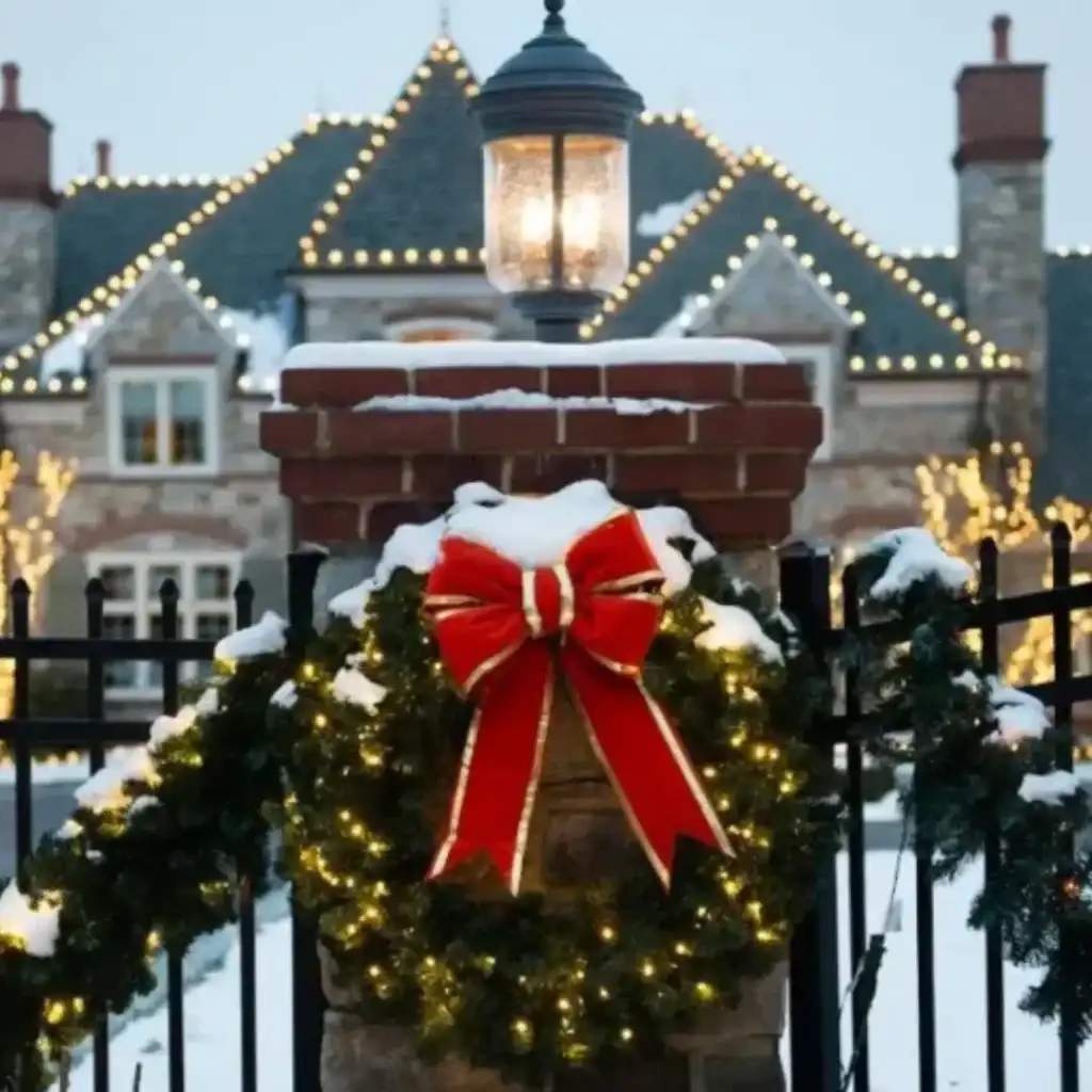 Professional Christmas light installation in Tulsa